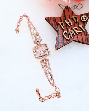 MOP Rosegold Bracelet With Daimond