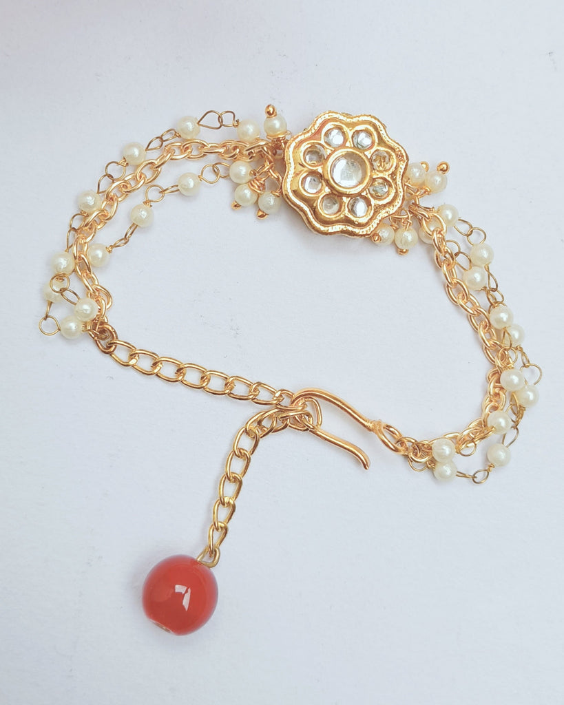Kundan Bracelet Or Bhabhi Rakhi