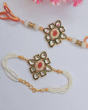 Kundan Couple Rakhi