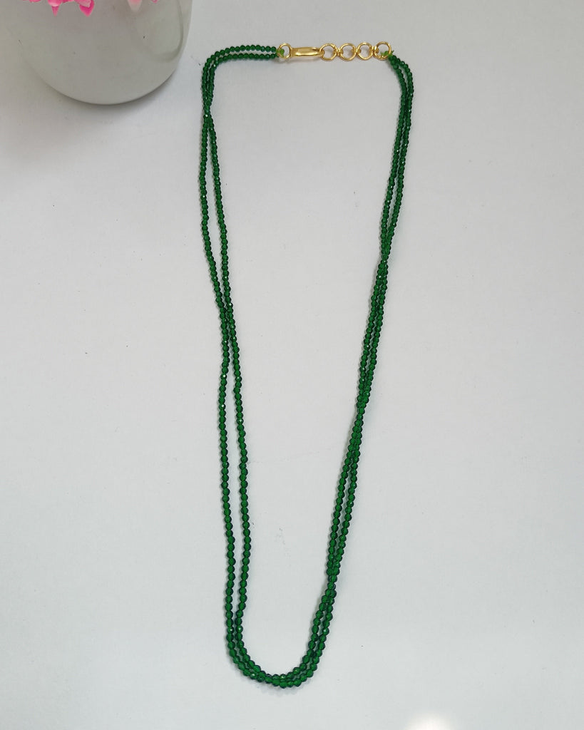 Green Hydrobead Mala (2 Layer) 18 inch