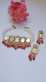 Pink Heavy Kundan Choker Set