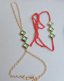 Kundan Couple Rakhi With Hathfool