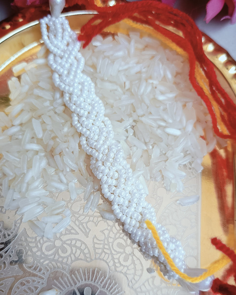 Sead Bead Rakhi For Bhai Or Bhabhi