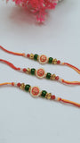 Red Swastik Rakhi Combo
