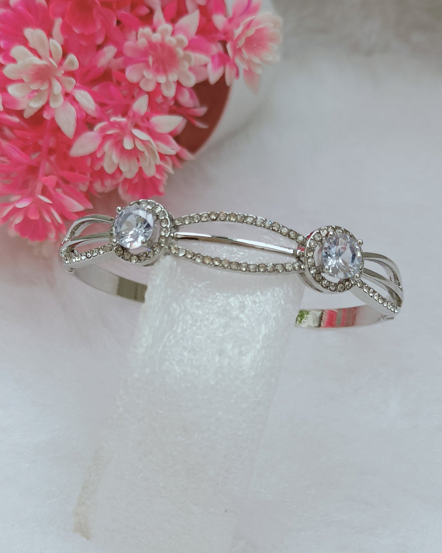 Silver Daimond kada Bracelet