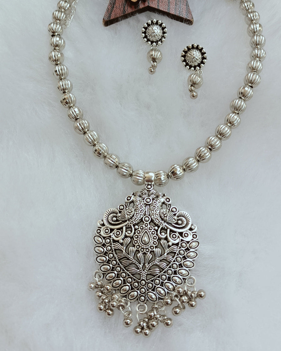 Silver Oxidised Set
