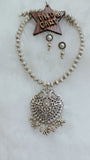 Silver Oxidised Set