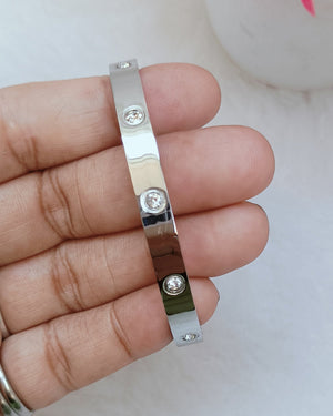 Silver Anti Turnish Kada Bracelet