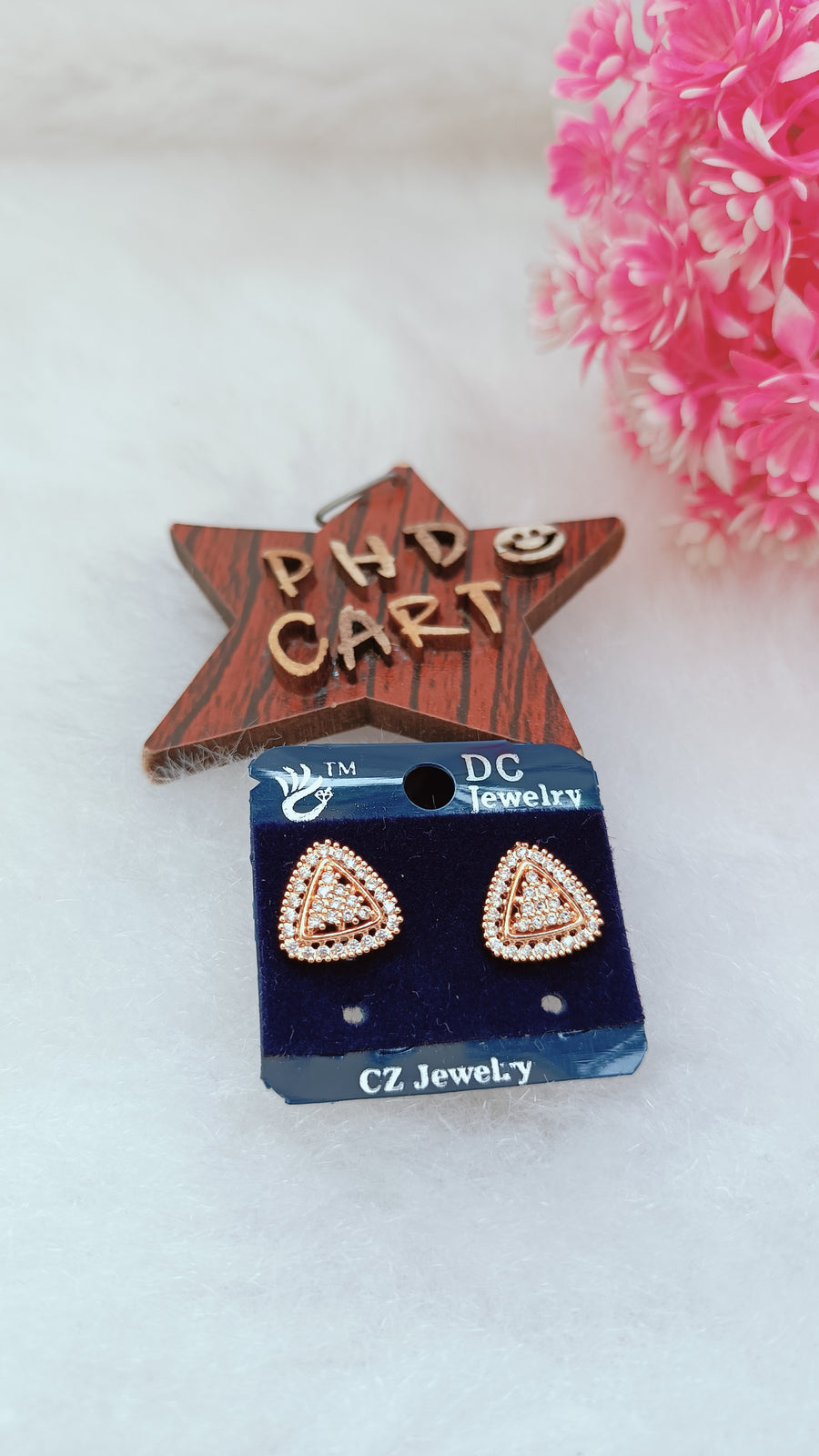 Triangle Daimond Stud Earring
