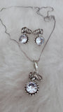 German Silver Chain With Big Daimond & Elephant Design