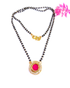 Pink Daimond Kundan Mangalsutra