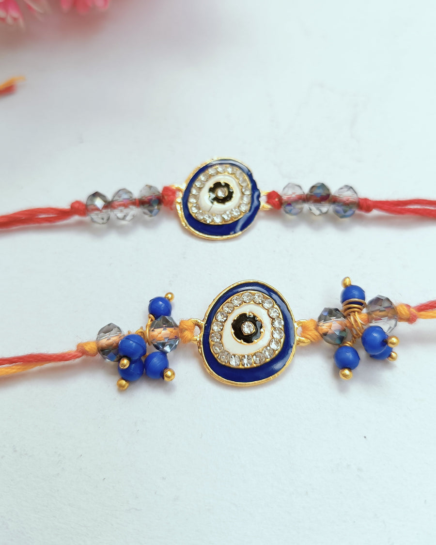 Evil Eye Couple Rakhi set