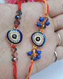 Evil Eye Couple Rakhi set