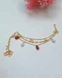 Golden Chain Beads Bracelet