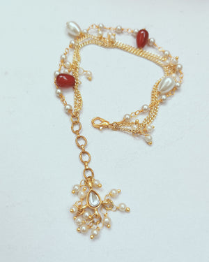 Golden Chain Beads Bracelet